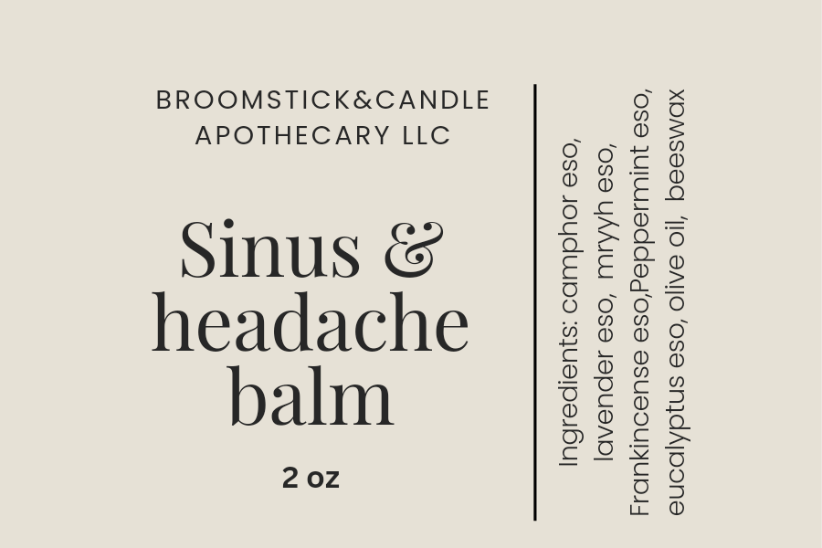 Sinus & headache balm